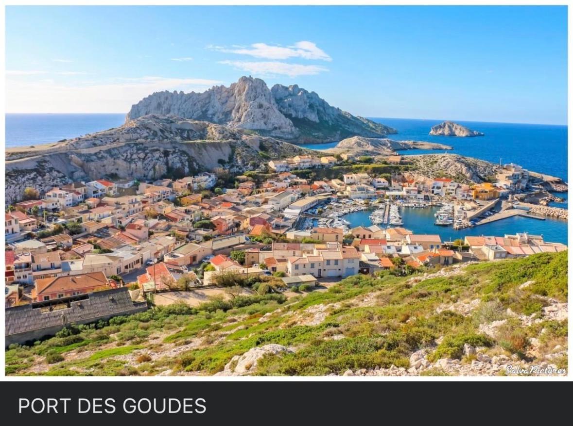 Au Coeur Du Parc National Du Massif Des Calanques, La Flibuste Des Goudes, Maison 2 Chambres, Climatisee, Jardins, Solarium, Proche Plage, Large Vue Mer Marsilia Exterior foto