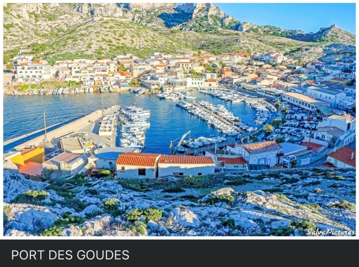 Au Coeur Du Parc National Du Massif Des Calanques, La Flibuste Des Goudes, Maison 2 Chambres, Climatisee, Jardins, Solarium, Proche Plage, Large Vue Mer Marsilia Exterior foto